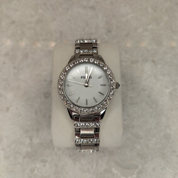 Ladies Fossil Jesse Three-Hand Stainless Steel Watch - Picture 1 of 7